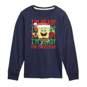 SpongeBob SquarePants - I'm Ready For Christmas - Toddler And Youth Long Sleeve Graphic T-Shirt